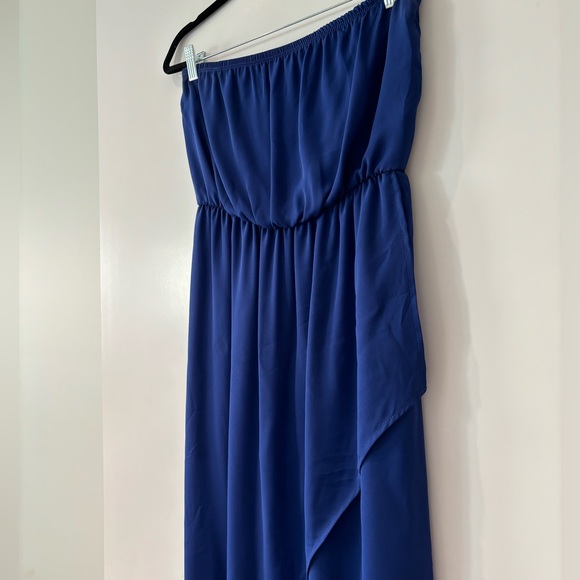 Strapless High-Lo Flowy Dress - Picture 3 of 5